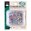 Dritz Long Color Ball Pins - Sewjersey.com