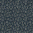 Patterned fabric with geometric design on a dark background