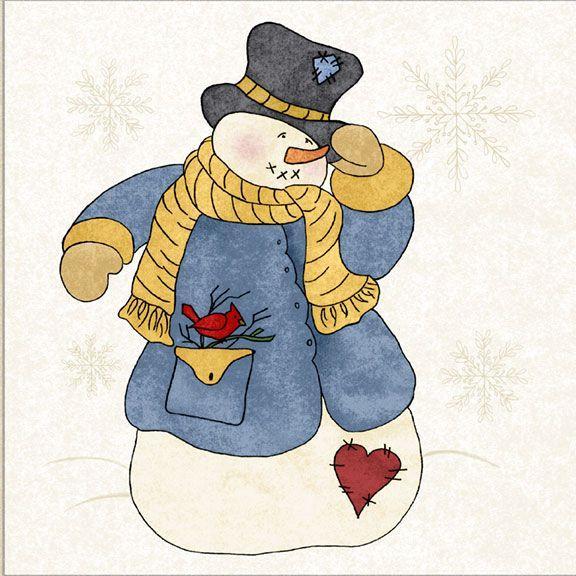 Marcus Fabrics Friends and Flakes | Winter Fabric | Quilting Cotton