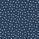 Pattern of white stars on a navy blue background