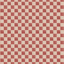 Red and beige checkered pattern