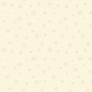 A fabric swatch patterned with small delicate snowflakes in beige on a warm cream background. 