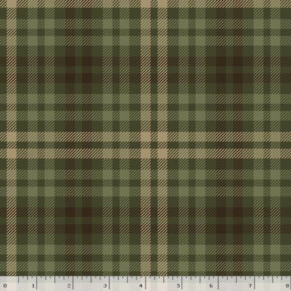 Marcus Fabrics Primo Plaids Spice Mix Green R091415 GREEN