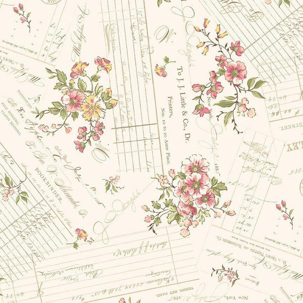 Marcus Fabrics Shades of Romance Patchwork 108" Wide Back QB021403D CREAM
