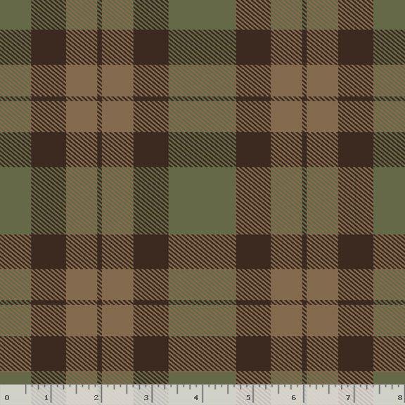 Marcus Primo Plaid Flannel Spice Mix Olive R090981 OLIVE