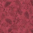 Maywood Studio Operetta Flowering Vines - Red/Black by Monique Jacobs MAS11005-RJ 100% Cotton Fabric 43/44" wide - Sewjersey.com