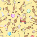 Michael Miller Fabrics - Lets Make Believe Collection by Pretty Little Lines - Adorable Giraffes DDC12651-CANA-D - Sewjersey.com