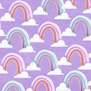 Michael Miller Fabrics - Lets Make Believe Collection by Pretty Little Lines - Rainbow Dreams DDC12653-LAVE-D - Sewjersey.com