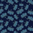 Michael Miller Fabrics Kamakura Sisters Forest Fable Navy DCX12664-NAVY-D 100% Cotton Fabric 44/45" wide - sewjersey.com