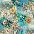 Michael Miller Serengeti Plains African Advemnture DCX11958-AZUR-D - sewjersey.com