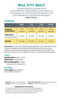 Mill City Quilt Pattern ATK214 pattern back