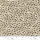 Floral patterned fabric with a ruler at the bottom for scale