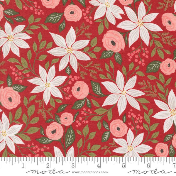 Moda Berry and Pine Cranberry 5240 14