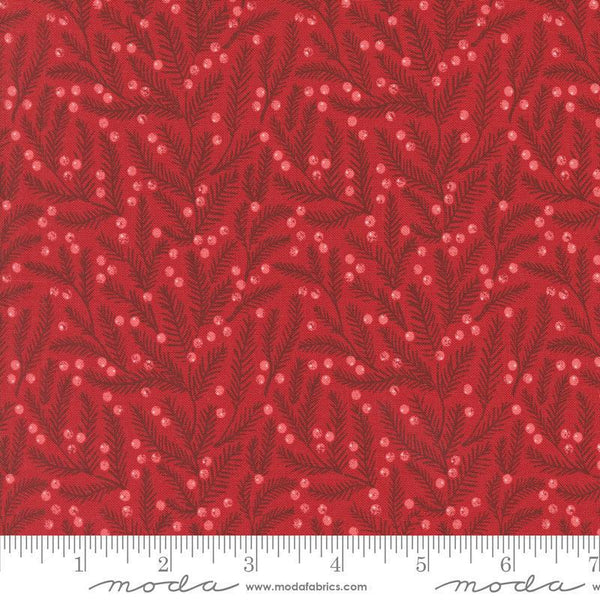 Moda Berry and Pine Cranberry 5243 14