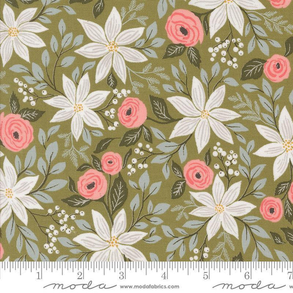 Moda Berry and Pine Sage 5240 12
