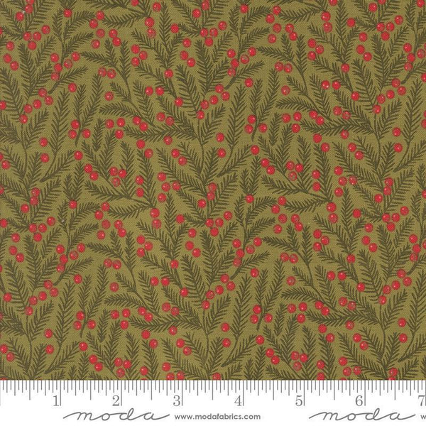 Moda Berry and Pine Sage 5243 12