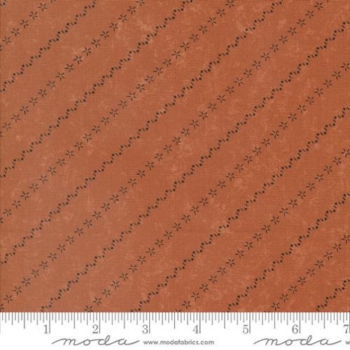 Moda Daisy Lane by Kansas Troubles Quilters All in a Row Stripes Tiger Lily 9766 17 - sewjersey.com