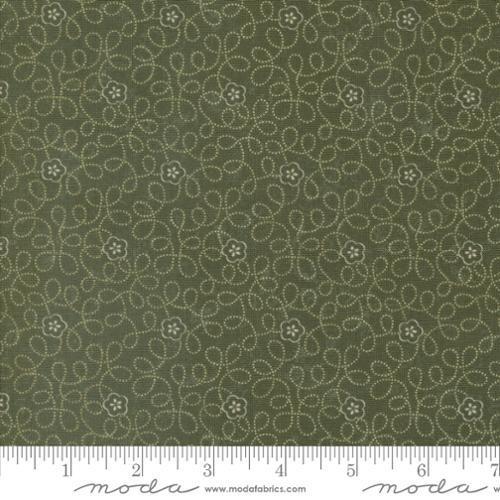 Moda Daisy Lane by Kansas Troubles Quilters Petal Path Florals Leaf 9762 15 - sewjersey.com