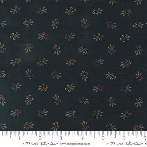 Moda Daisy Lane by Kansas Troubles Quilters Trio of Blooms Florals Mulch 9761 19 - sewjersey.com