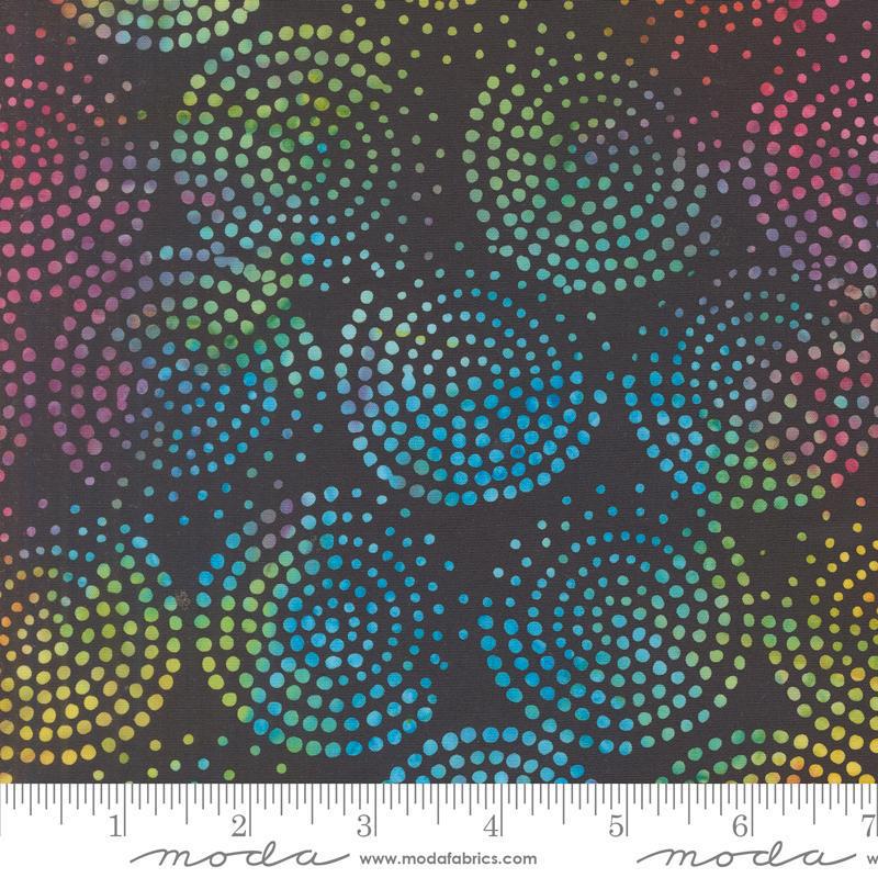 Moda Echo Batiks Rainbow Midnight Swirl 4369 33 - sewjersey.com
