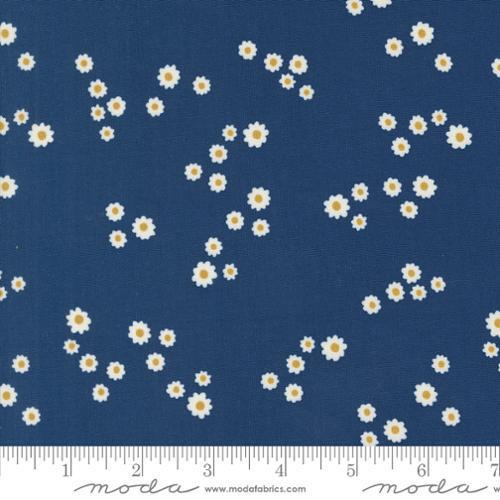 Moda Field of Flowers by Katharine Watson Chamomile Small Florals Blender Indigo 3316 18 - sewjersey.com