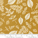Moda Field of Flowers by Katharine Watson Leaf Pattern Blenders Leaf Block Print Goldenrod 3315 13 - sewjersey.com