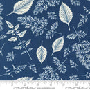 Moda Field of Flowers by Katharine Watson Leaf Pattern Blenders Leaf Block Print Indigo 3315 18 - sewjersey.com