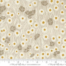 Moda Field of Flowers by Katharine Watson Poppy Field Florals Block Print Flax 3312 12 - sewjersey.com