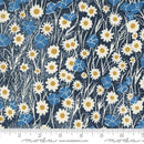 Moda Field of Flowers by Katharine Watson Poppy Field Florals Block Print Navy 3312 19 - sewjersey.com