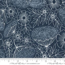 Moda Field of Flowers by Katharine Watson Queen Annes Lace Florals Block Print Navy 3314 19 - sewjersey.com
