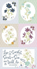 Moda Seaglass Summer Panel Oyster 43187 11 - sewjersey.com