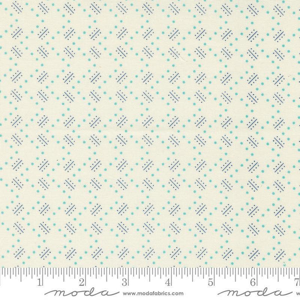 Moda Time and Again Flour Aqua 23367 21