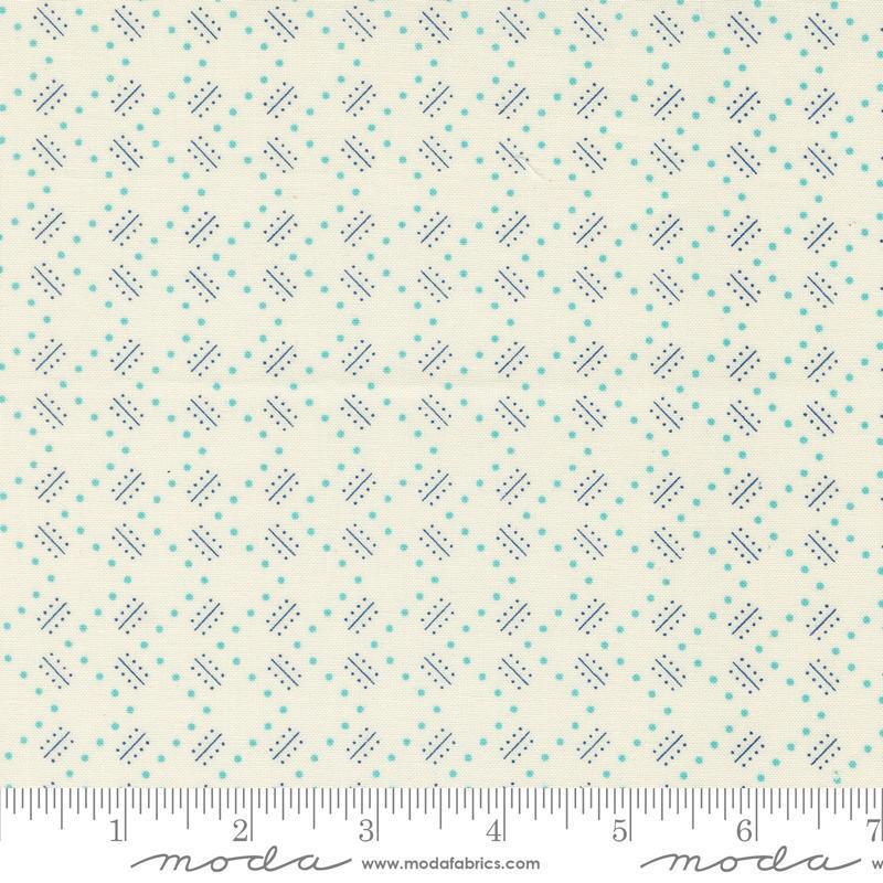 Moda Time and Again Flour Aqua 23367 21