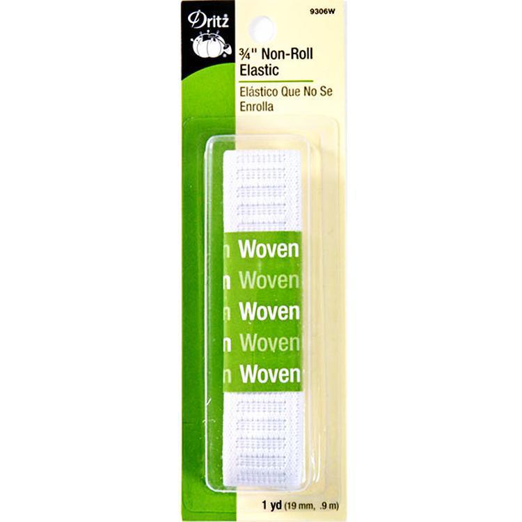 Non Roll Elastic 3/4"x1yd White 9306W Dritz