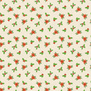 Paintbrush Studio Fabrics Christmas Friends Poinsettias Red/Cream 12023151