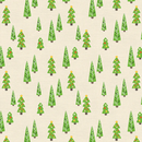 Paintbrush Studio Fabrics Christmas Friends by Maria Vashchuk Holiday Trees Cream  12023148 - sewjersey.com