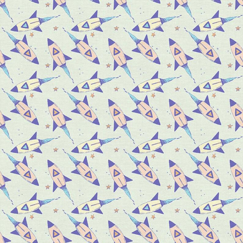 Paintbrush Studio Fabrics Dreamy by Allira Tee - Rockets - 12022586 - sewjersey.com