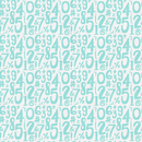 Paintbrush Studio Fabrics English Lesson Hollow Numbers Light Mint 12022875 Clearance Fabric