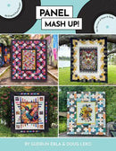 Book titled 'Panel Mash Up!' by Gudrun ERLA & Doug Leko, featuring images of quilts.