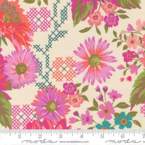 Parlor Happy Blooms Cream 11960 11 Moda
