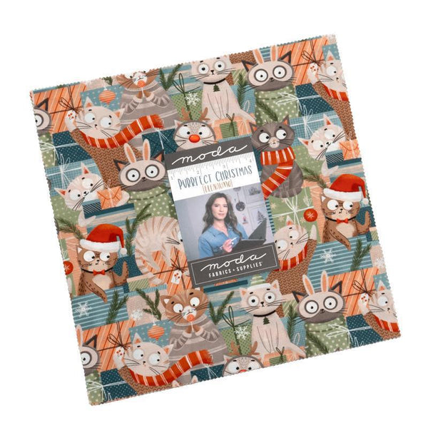 Purrfect Christmas Layer Cake 39040LC Moda Precuts