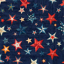 QT Fabrics American Tapestry Stars Navy by Dan Morris 30871-N - sewjersey.com
