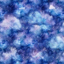 QT Fabrics Aurora Clouds Dark Blue - 30593 -W - sewjersey.com