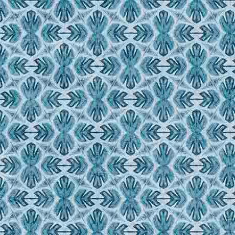 QT Fabrics Bigfoot Geometric Blue 30997-B