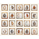 QT Fabrics Bigfoot Picture Patches Cream 30991-E