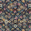 QT Fabrics Bookworm Floral Black 30454 - J - sewjersey.com