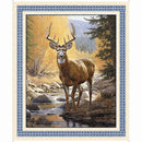 QT Fabrics Buck Wild Deer Panel Multi by Morris Creative Group 30802-X - sewjersey.com