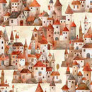 QT Fabrics Dragon Dreams Castle Tan by Morris Creative Group 30959-A - sewjersey.com