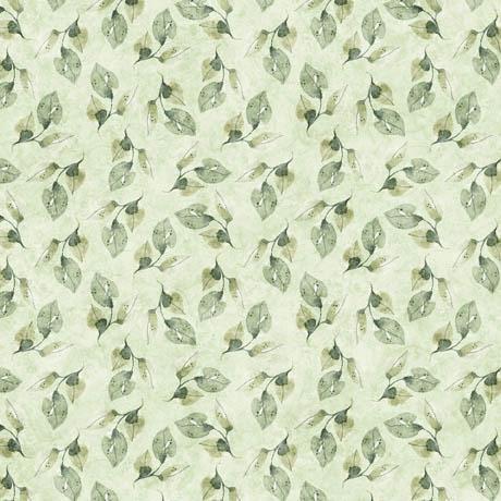 QT Fabrics Enchanted Leaves Sage 30764 -H