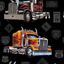 QT Fabrics Heavy Metal Big Rigs Black 30704-J